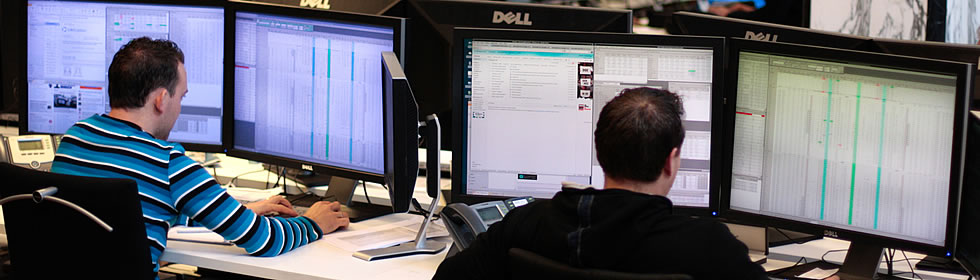 Traders at Criterion monitoring the markets